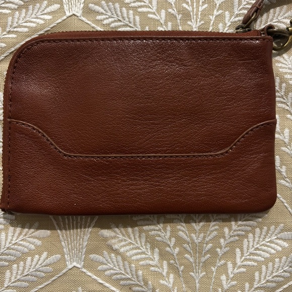 Frye Cognac “Melissa” Leather Wristlet - Picture 7 of 11